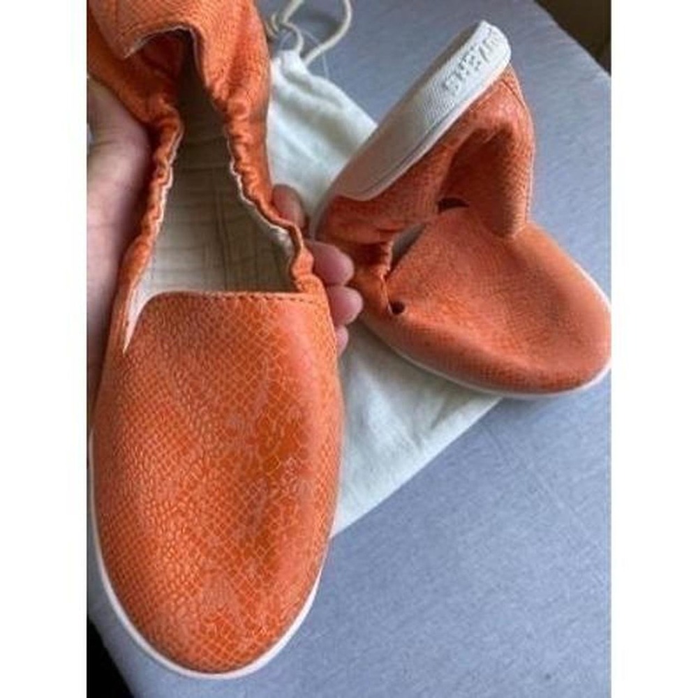 Kruzers Shoes Fit-kicks Medium 7-8 Travel Foldable Rubber Sole Flats Orange sku5